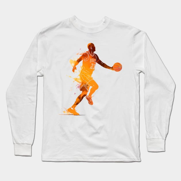 baskeball Long Sleeve T-Shirt by weirdesigns